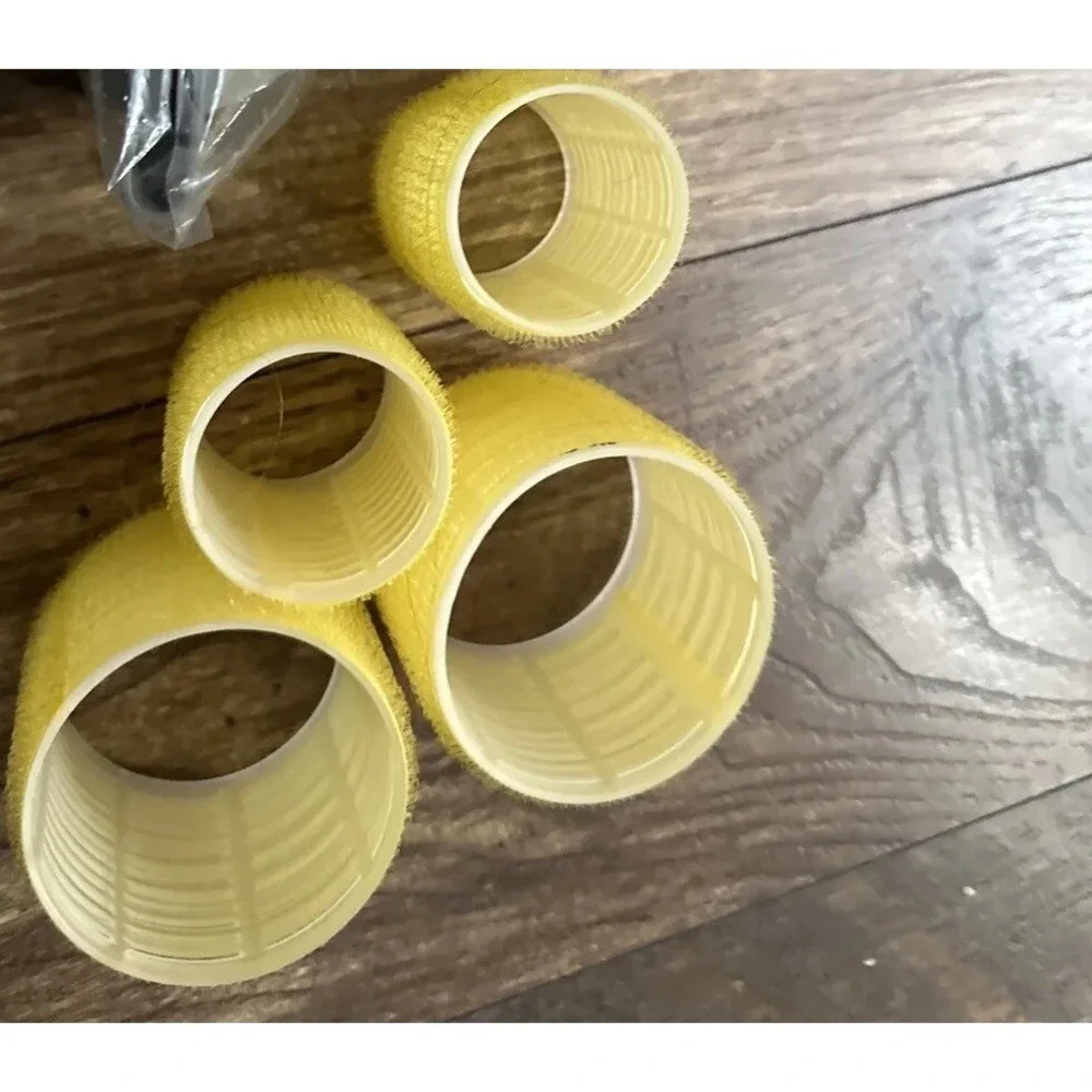 Drybar High Tops Self-Grip Rollers Yellow Hair Volumizing Set of 4 Mixed Sizes